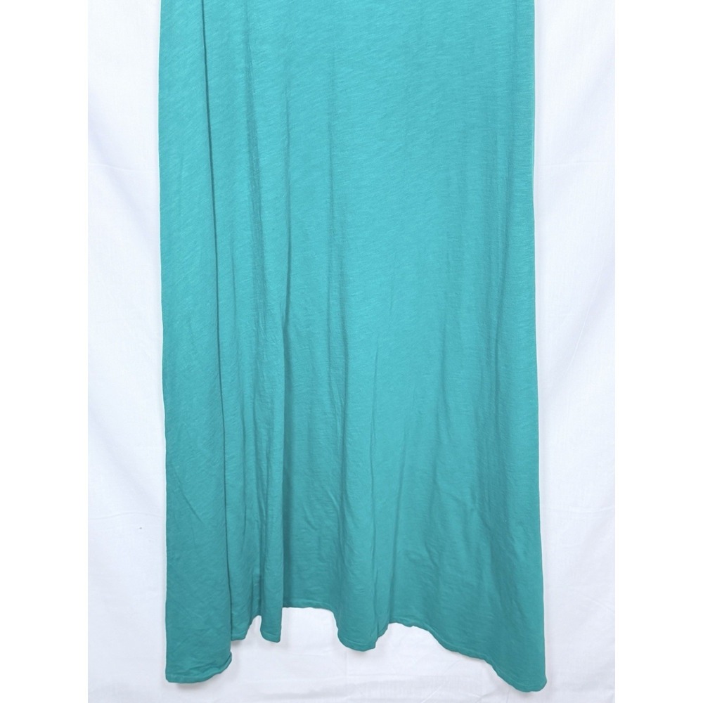 J Crew Maxi Dress XXL‎ Green Sleeveless Hi Low Flowy Casual Coastal Summer Boho - Picture 6 of 8